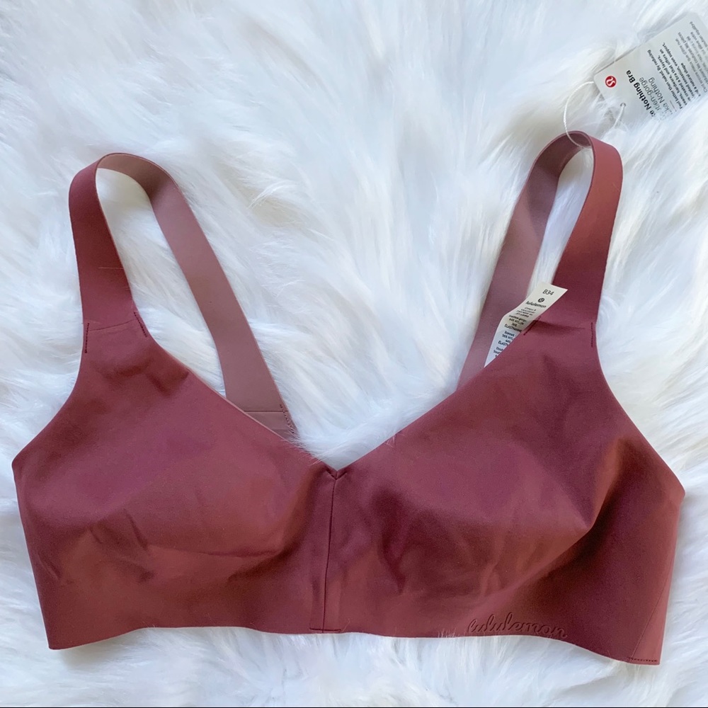 lululemon like nothing bra misty merlot new - Picture 3 of 6